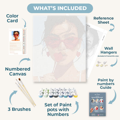 Sucettes cœur | Peinture par numéros