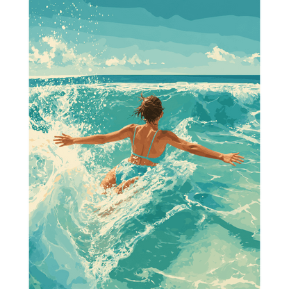 Wave Chaser | Paint by Number- Paint by Numbers