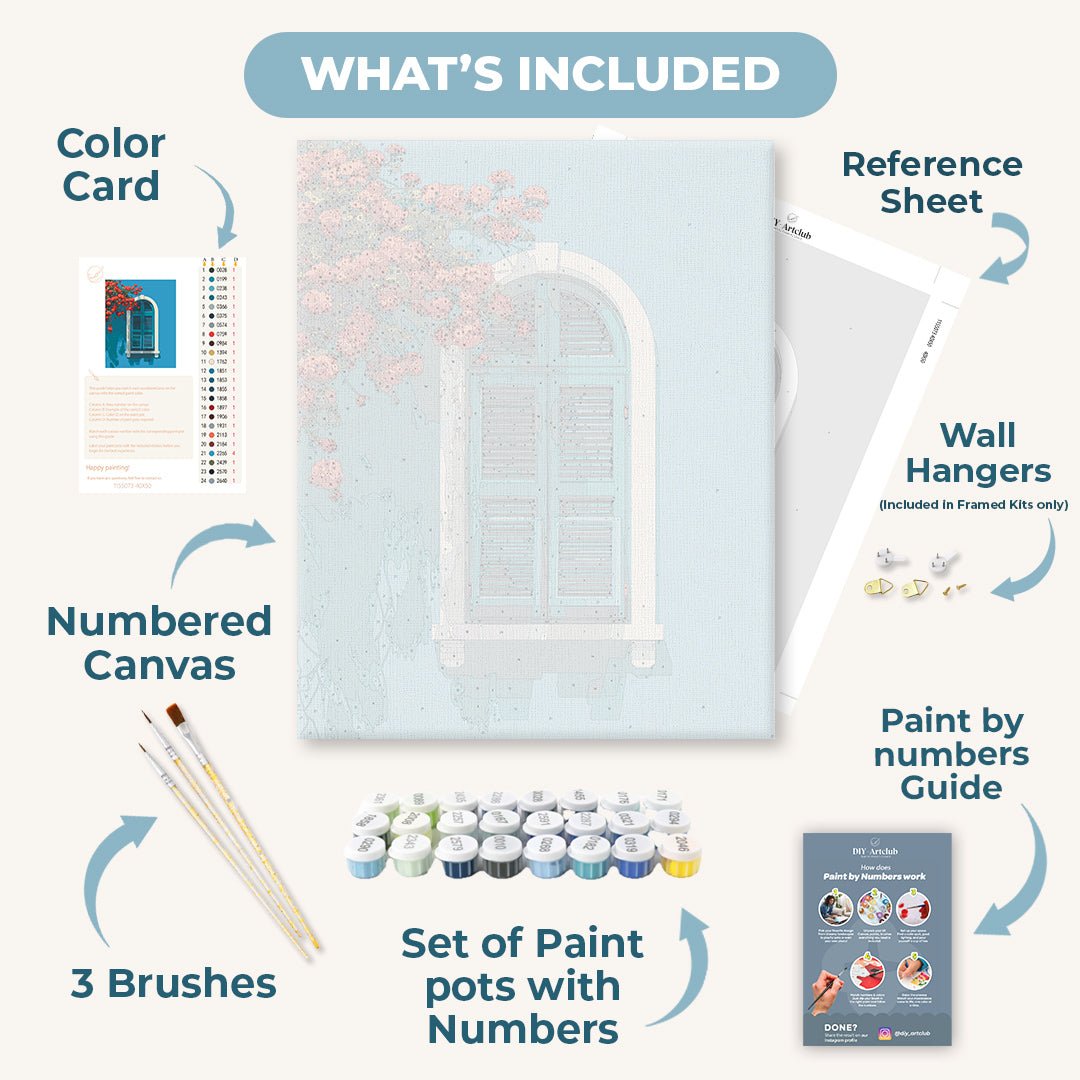 Coastal Shutters | Paint by Number