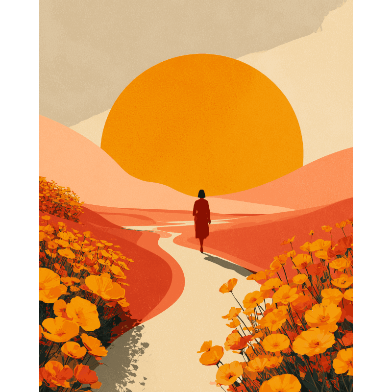 Chasing the Sun | Paint by Number- Paint by Numbers