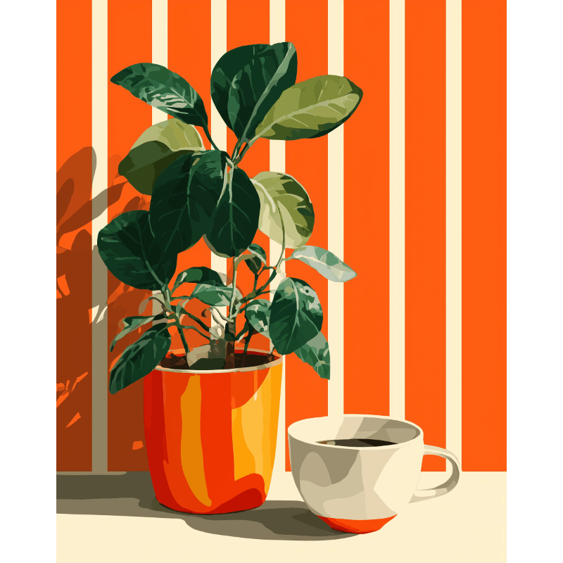 Striped Moments | Paint by Number- Paint by Numbers