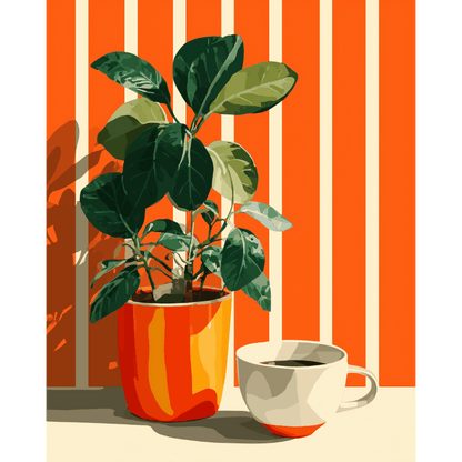 Striped Moments | Paint by Number- Paint by Numbers