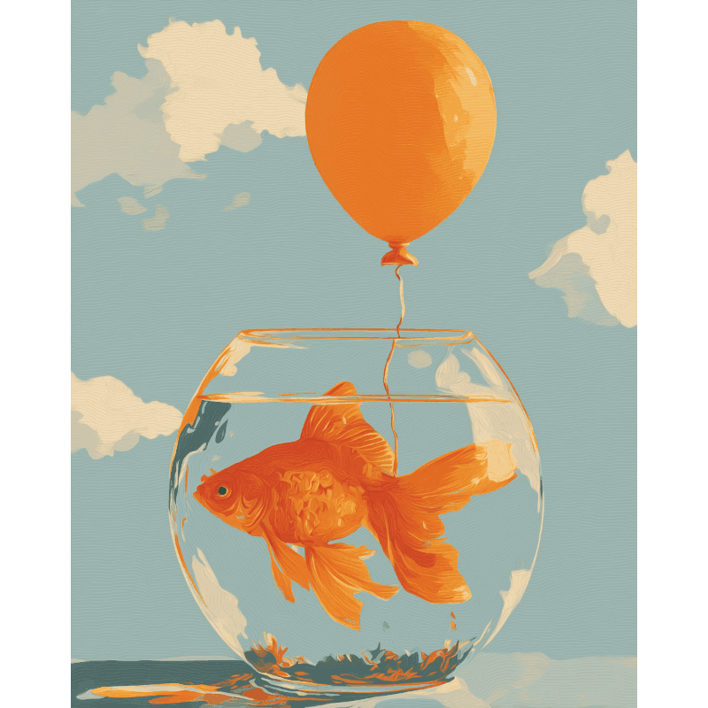 Floating Dreams | Paint by Number- Paint by Numbers