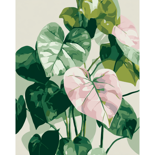 Tropical Minimalism | Paint by Number- Paint by Numbers