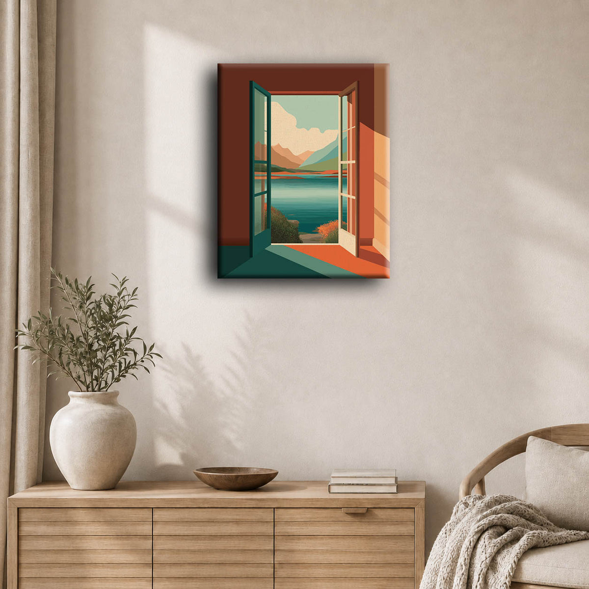 Vue sur les montagnes | Peinture à numéros