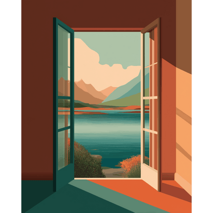 Montagnes View | Peinture à numéros Peinture à numéros
