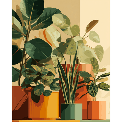 Jardin Maison | Peinture à numéros