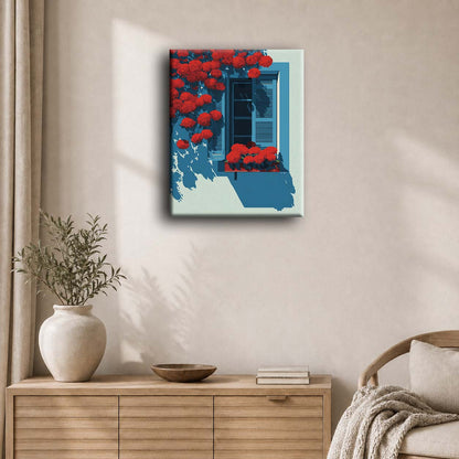 Bougainvillier écarlate | Peinture à numéros