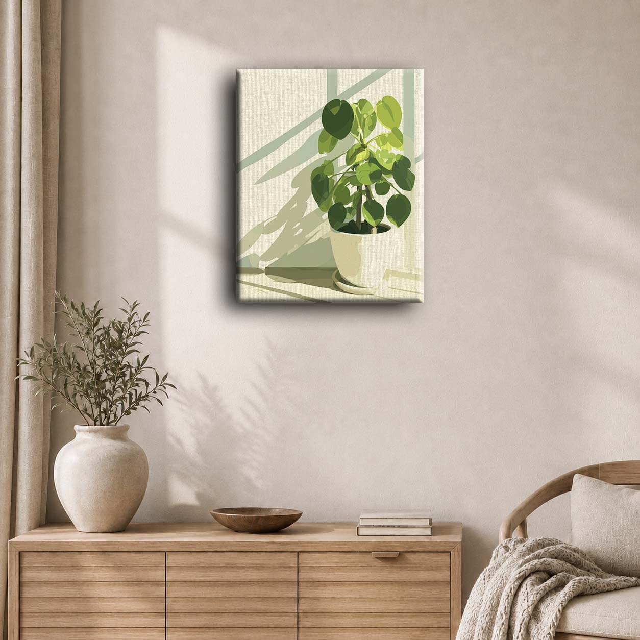 Green Minimalism | Paint by Number