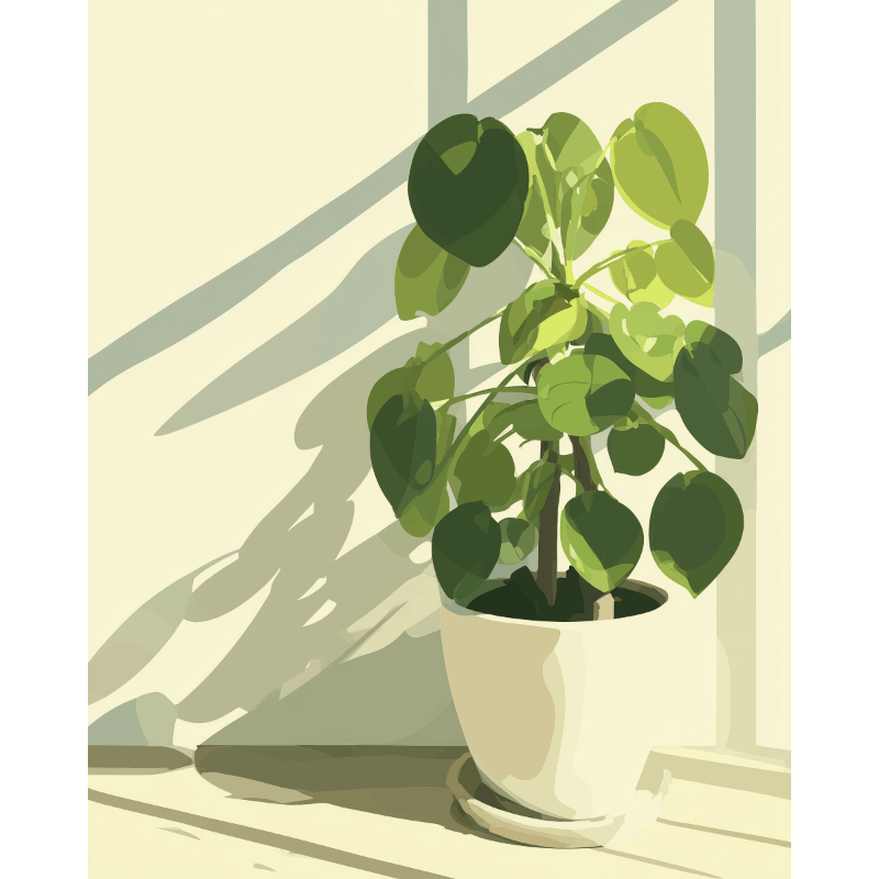 Green Minimalism | Paint by Number- Paint by Numbers