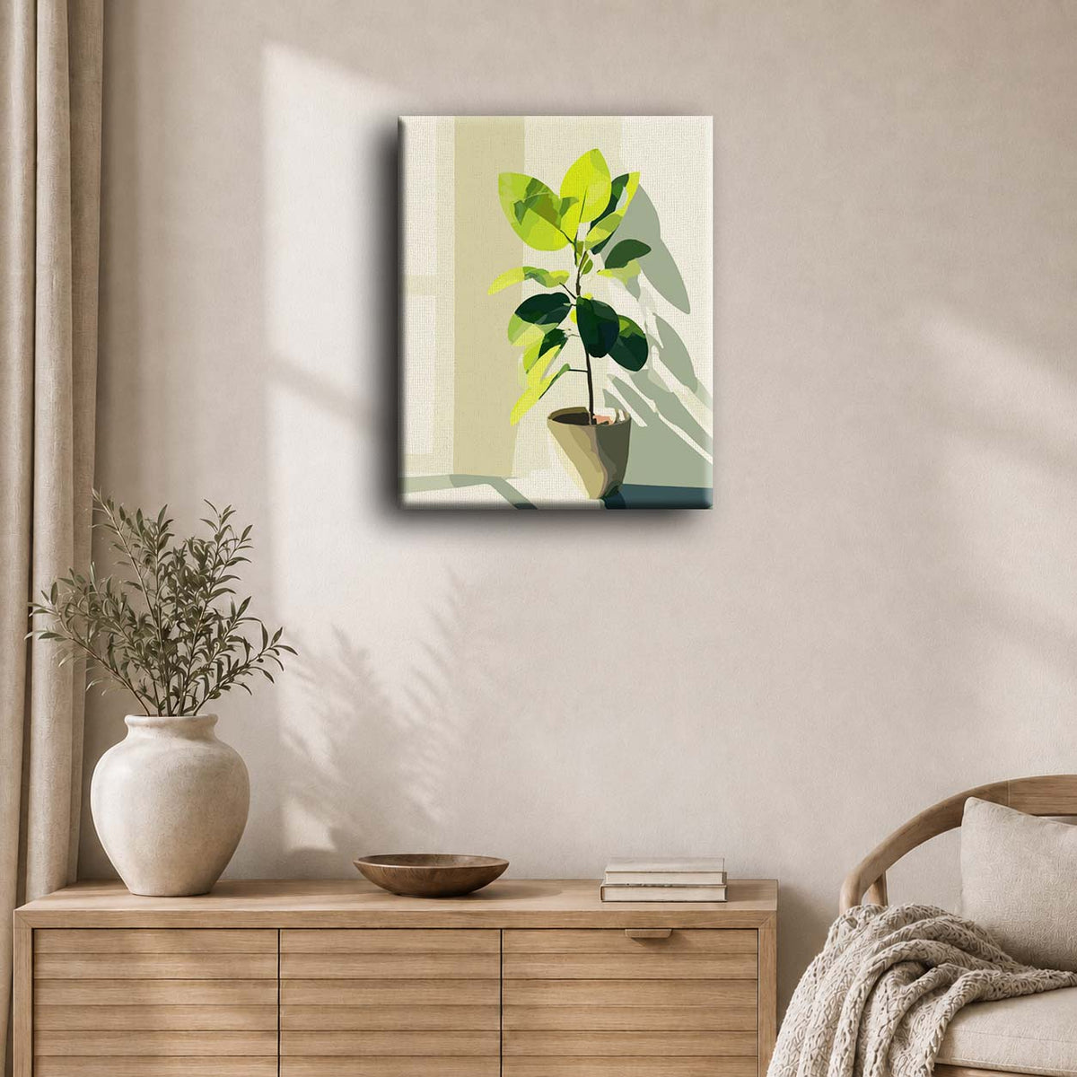 Ficus ensoleillé | Peinture à numéros