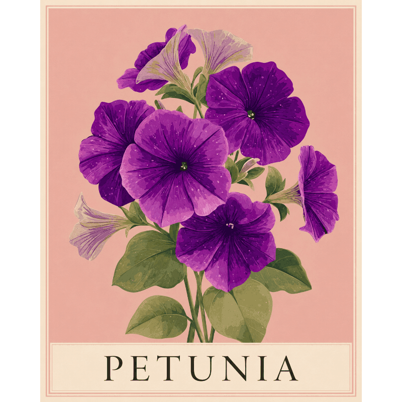 Petunia | Paint by Number- Paint by Numbers