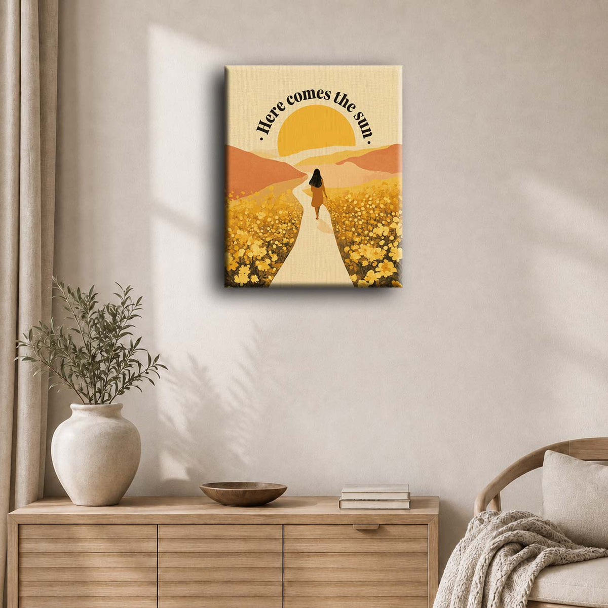 Her kommer solen | Maleri etter tall