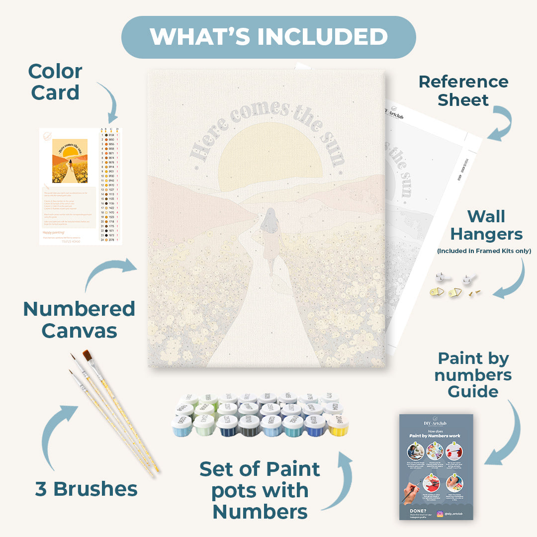 Here comes the Sun | Paint by Number