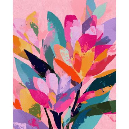 Electric Petals | Paint by Number- Paint by Numbers