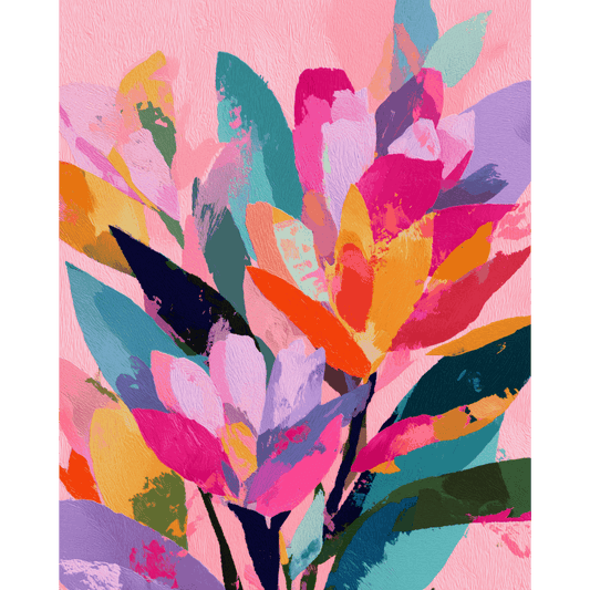 Electric Petals | Paint by Number- Paint by Numbers