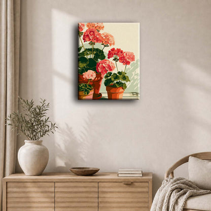 Pelargonia-aamu | Numeromaalaus