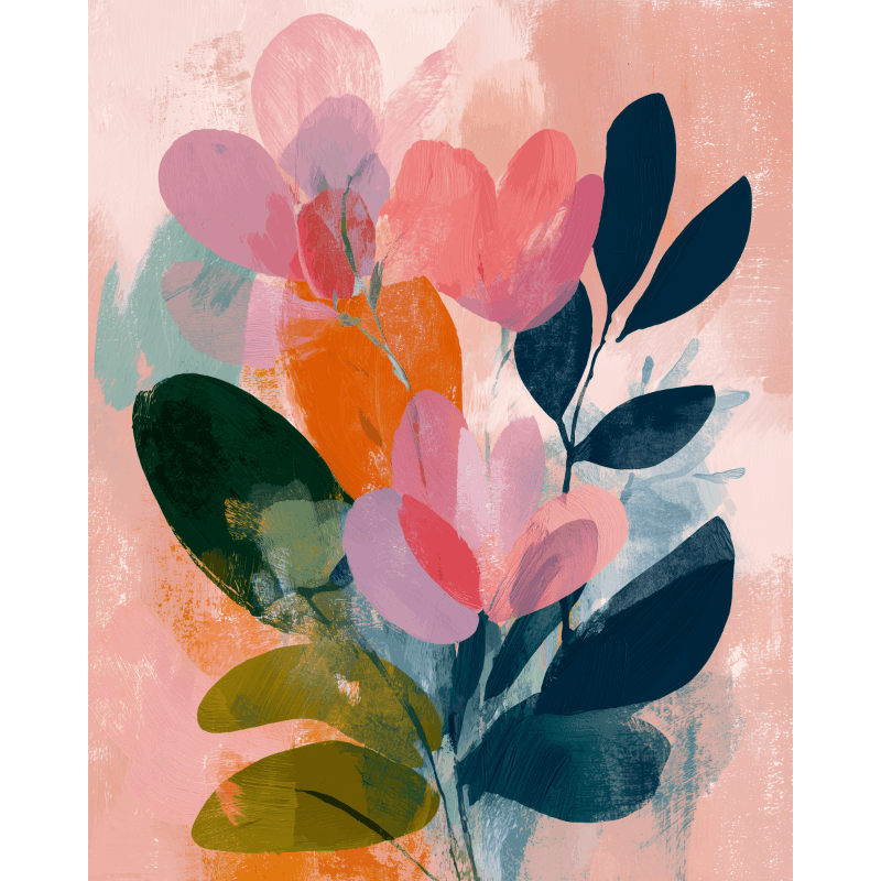 Abstract Bloom | Paint by Number- Paint by Numbers