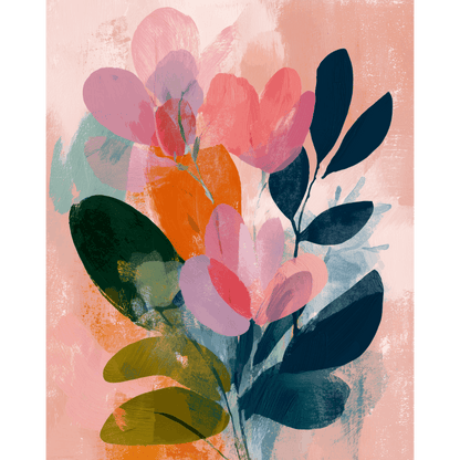 Abstract Bloom | Paint by Number- Paint by Numbers
