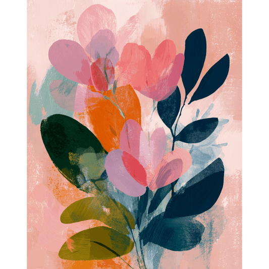 Abstract Bloom | Paint by Number- Paint by Numbers