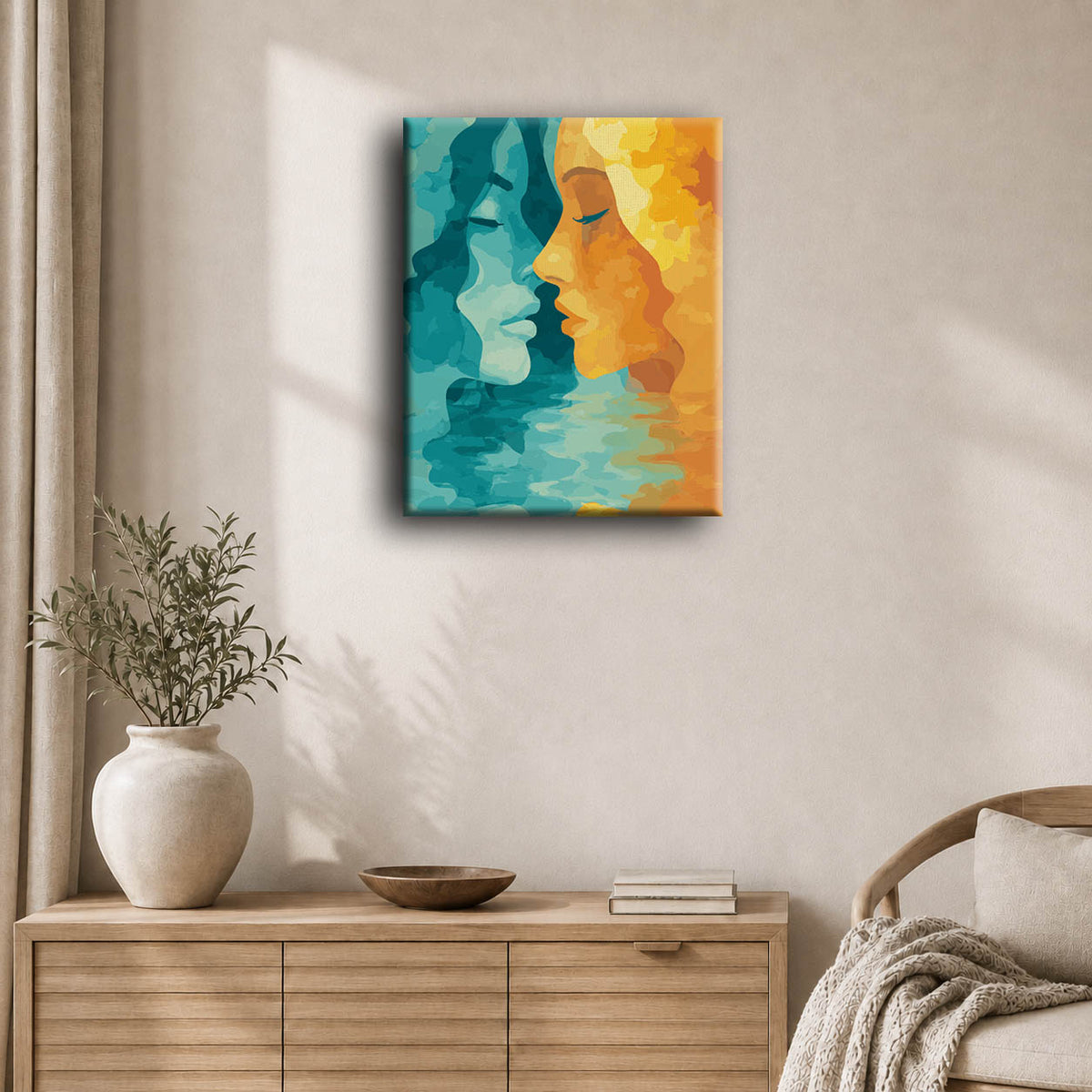 Dos mujeres | Pintar por números