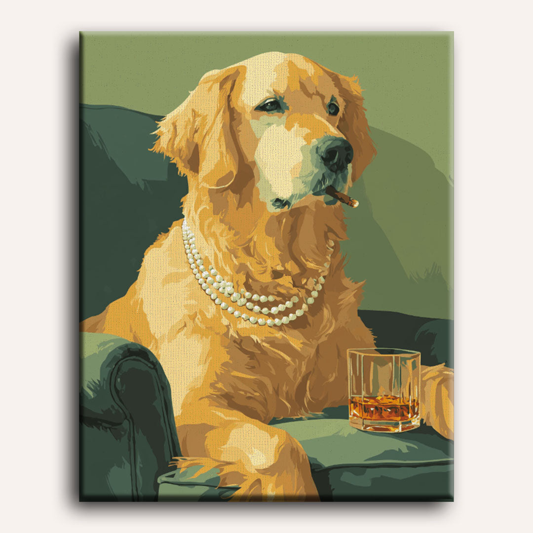 The Socialite Retriever | Paint by Number