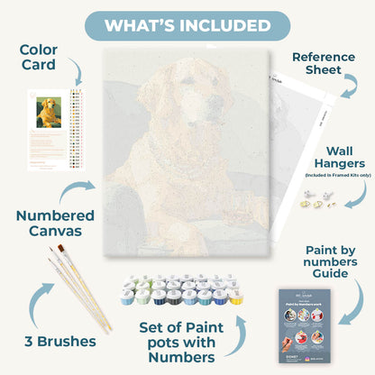 The Socialite Retriever | Paint by Number