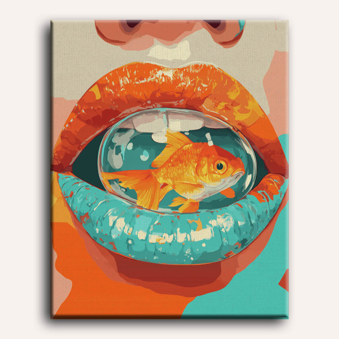 Surreal Lips | Paint by Number