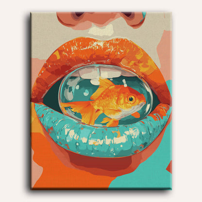 Surreal Lips | Paint by Number