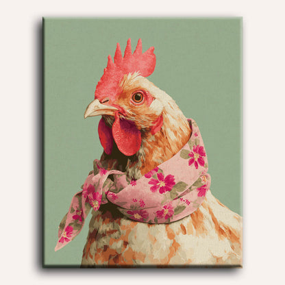 Chicken Portrait | Paint by Number