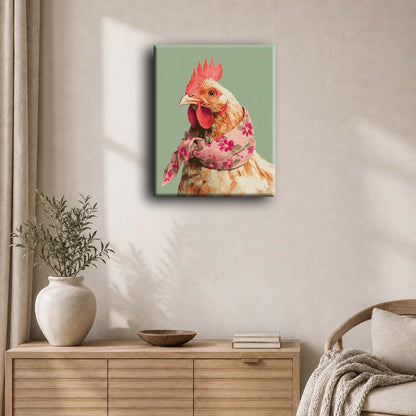 Portrait de poule | Peinture à numéros
