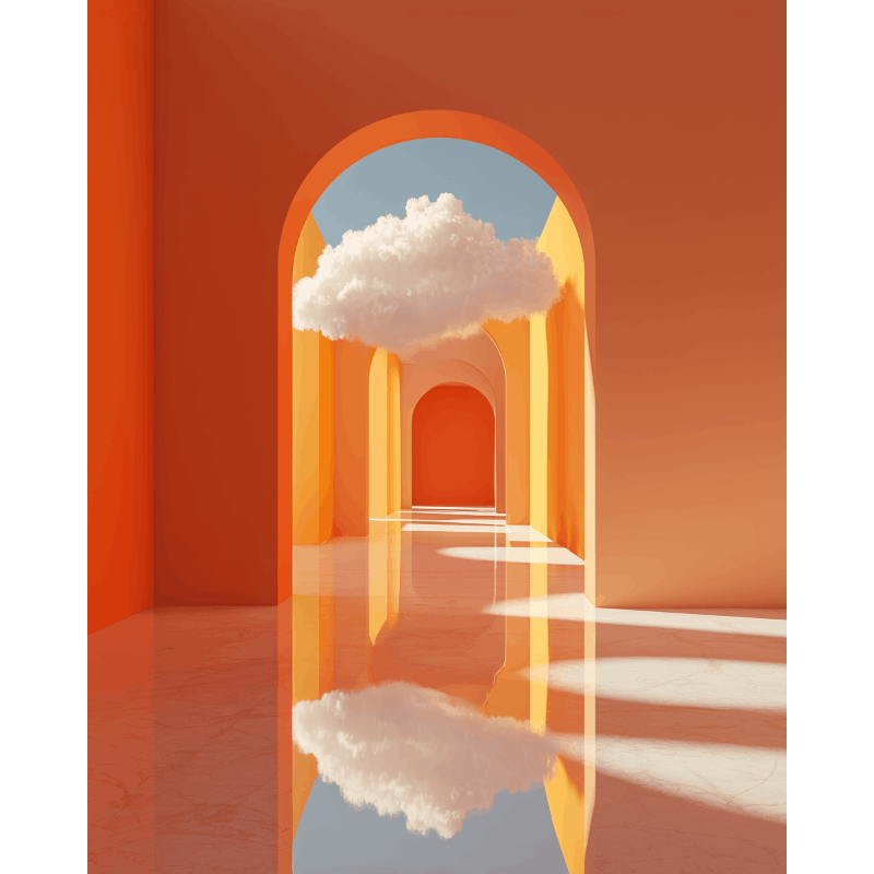 Palace of Clouds | Paint by Number- Paint by Numbers