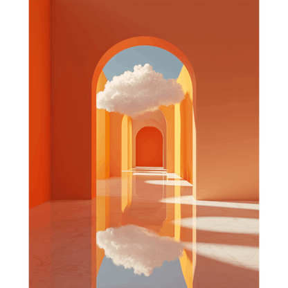 Palace of Clouds | Paint by Number- Paint by Numbers