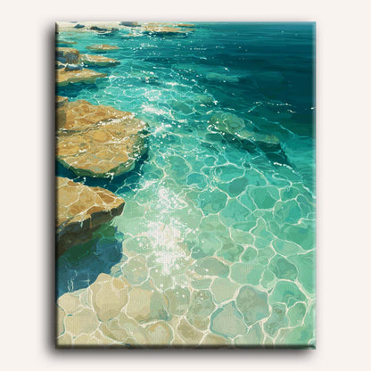 Transparent waters | Paint by Number