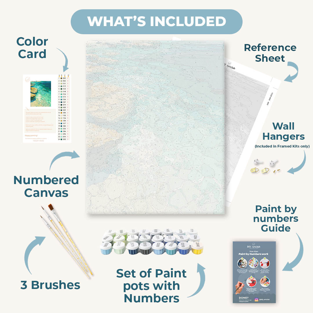 Transparent waters | Paint by Number