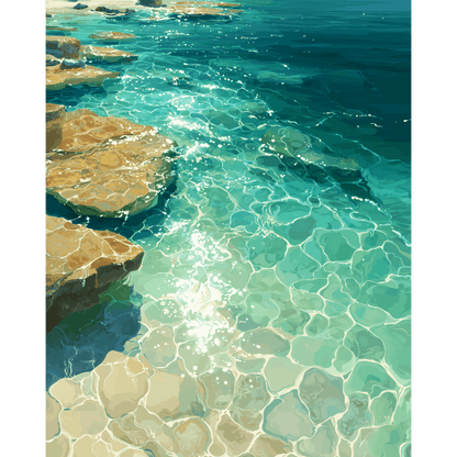 Transparent waters | Paint by Number- Paint by Numbers