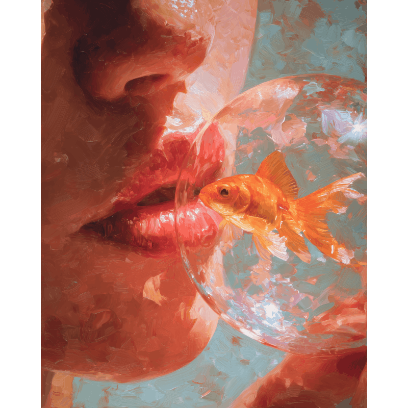 Magic Kiss | Paint by Number- Paint by Numbers
