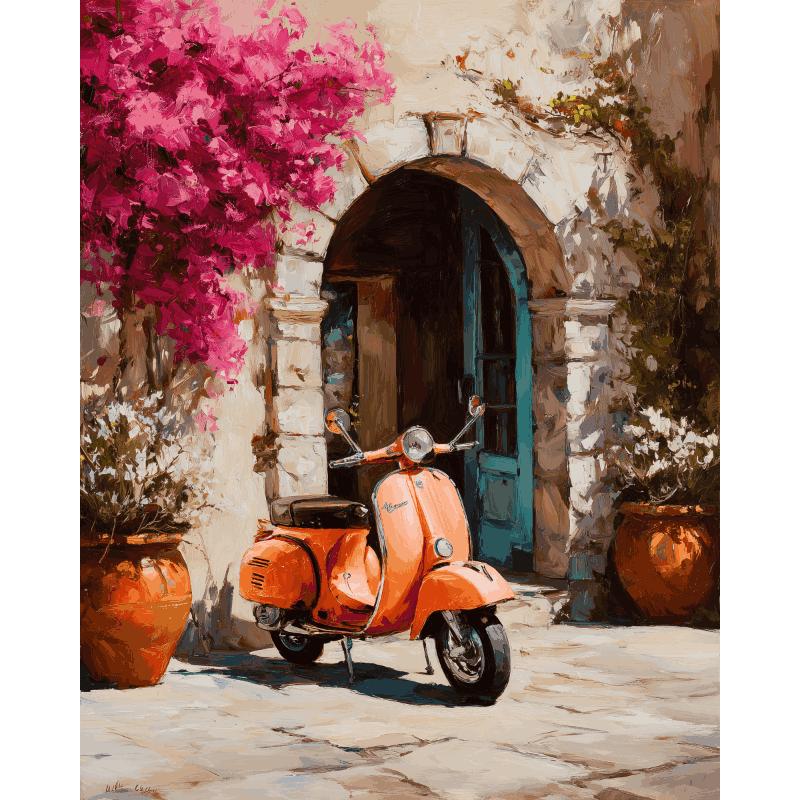 Dolce Vita Ride | Paint by Number- Paint by Numbers