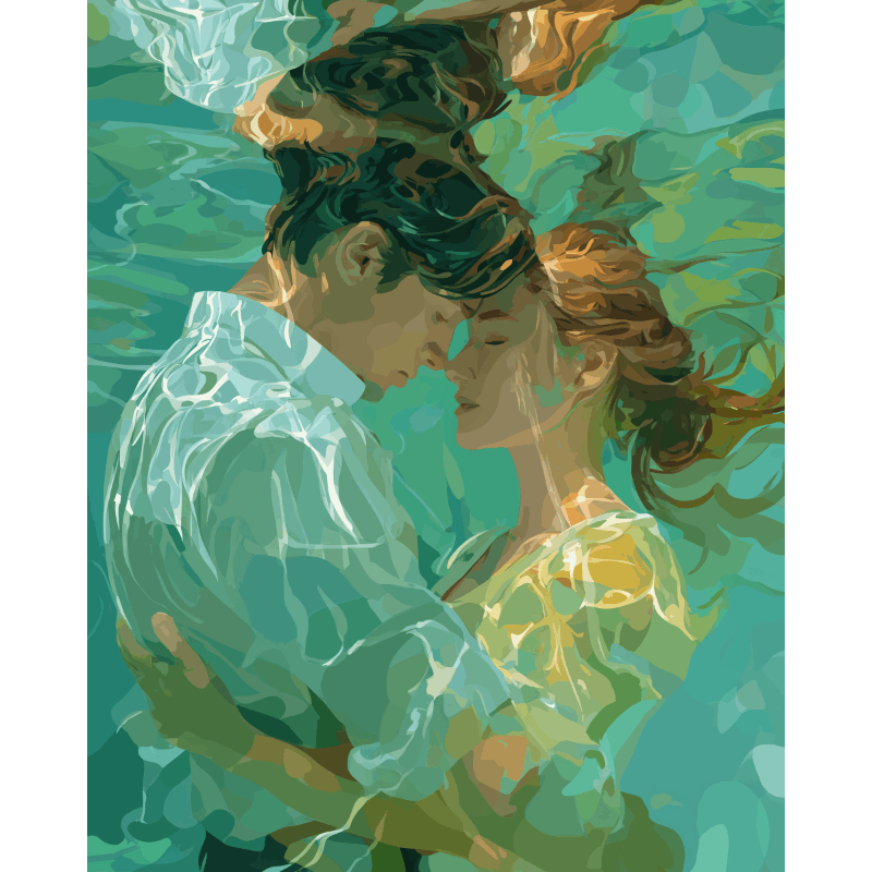 Underwater Love | Paint by Number- Paint by Numbers