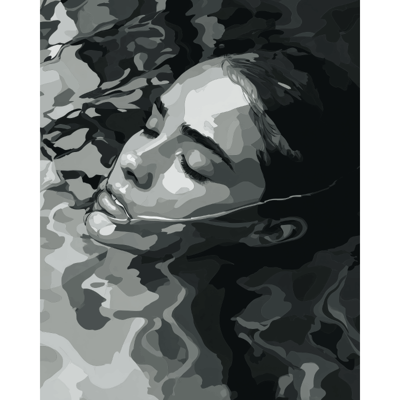 Midnight Swim | Paint by Number- Paint by Numbers