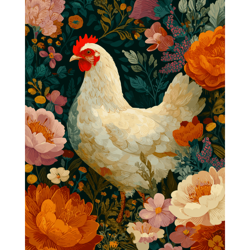 Wrapped in Bloom | Paint by Number- Paint by Numbers