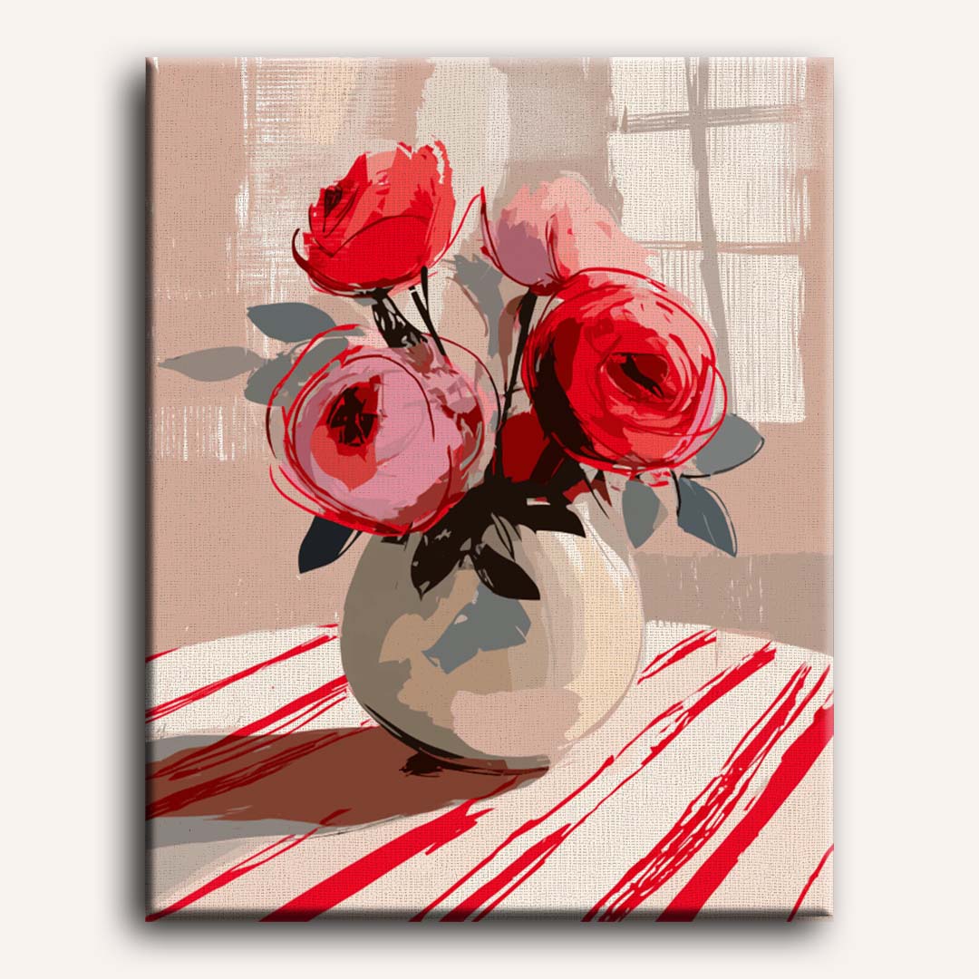 The Red Arrangement | Paint by Number