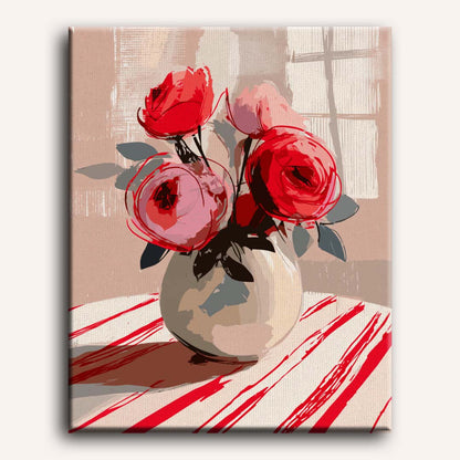 The Red Arrangement | Paint by Number