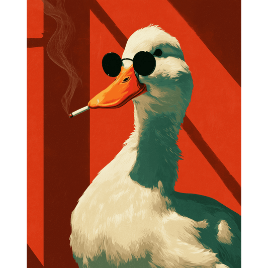 Smoking Goose | Paint by Number- Paint by Numbers