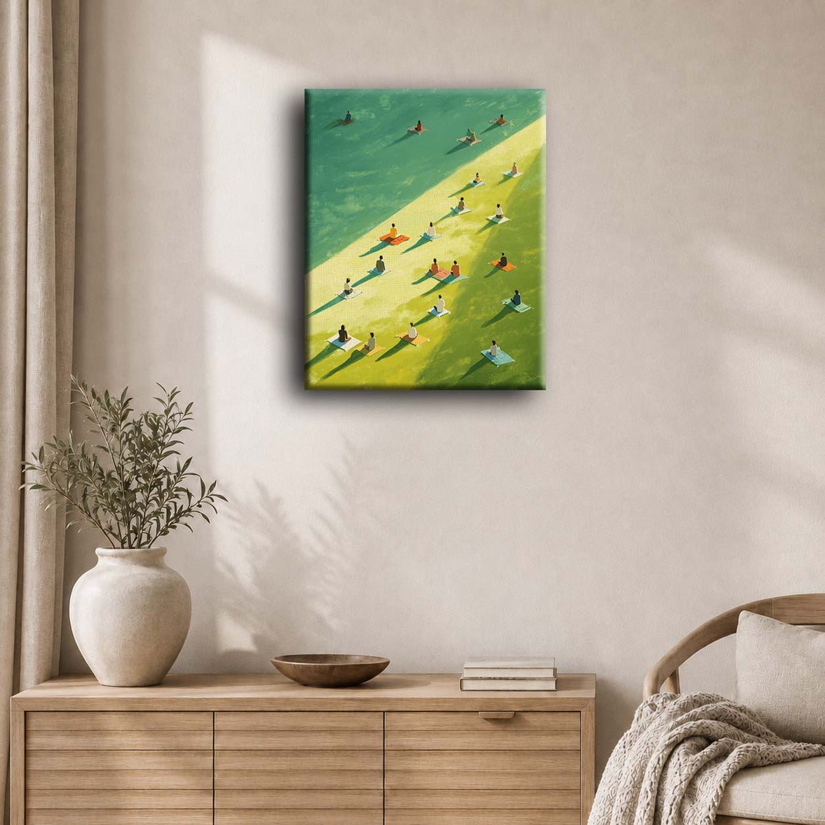 Champ de gens | Peinture à numéros