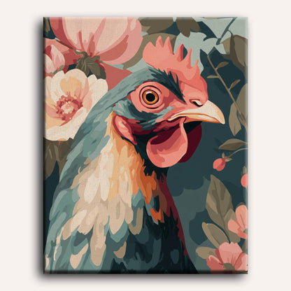 Feathers & Flowers | Paint by Number
