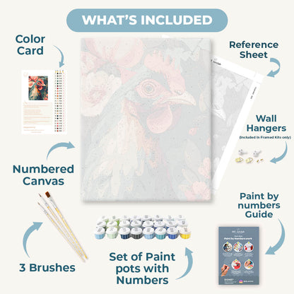 Feathers & Flowers | Paint by Number