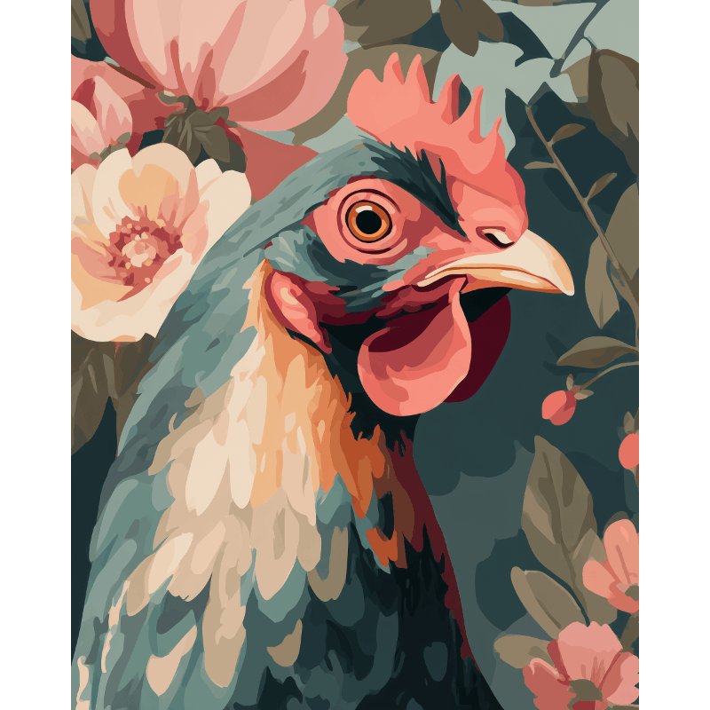 Feathers & Flowers | Paint by Number- Paint by Numbers
