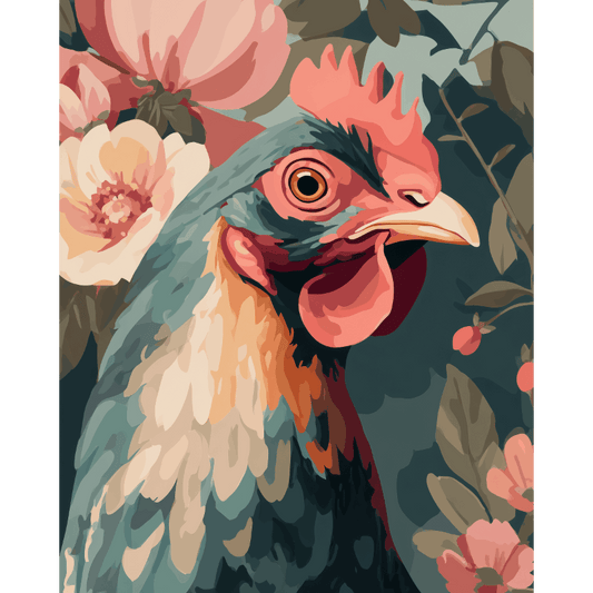 Feathers & Flowers | Paint by Number- Paint by Numbers