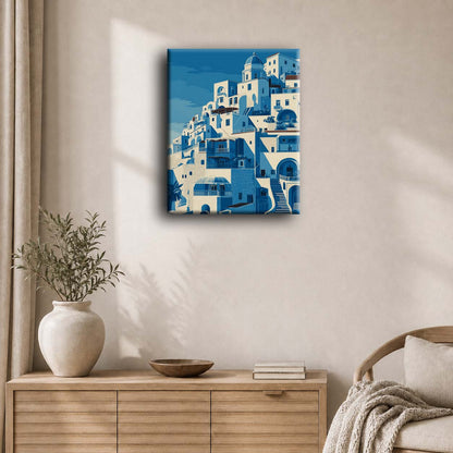 Blue positano | Paint by Number